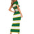 Custom British Virgin Islands Rugby Short Sleeve Bodycon Dress Team BVI Go Champions