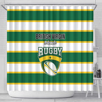 British Virgin Islands Rugby Shower Curtain Team BVI Go Champions
