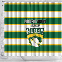British Virgin Islands Rugby Shower Curtain Team BVI Go Champions