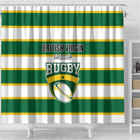 British Virgin Islands Rugby Shower Curtain Team BVI Go Champions