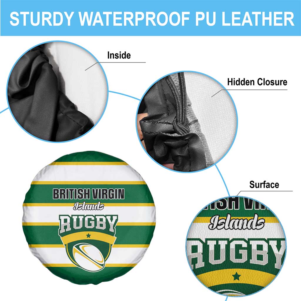 British Virgin Islands Rugby Spare Tire Cover Team BVI Go Champions