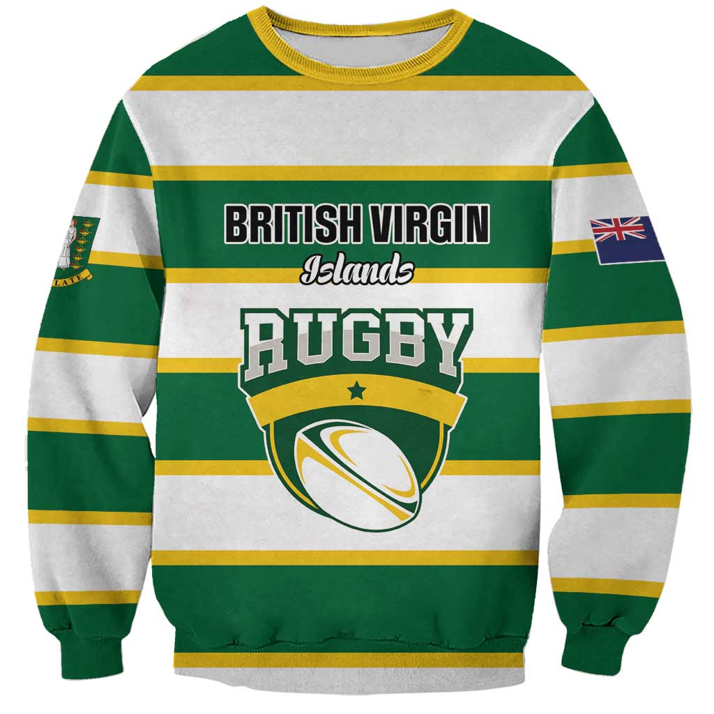 Custom British Virgin Islands Rugby Sweatshirt Team BVI Go Champions
