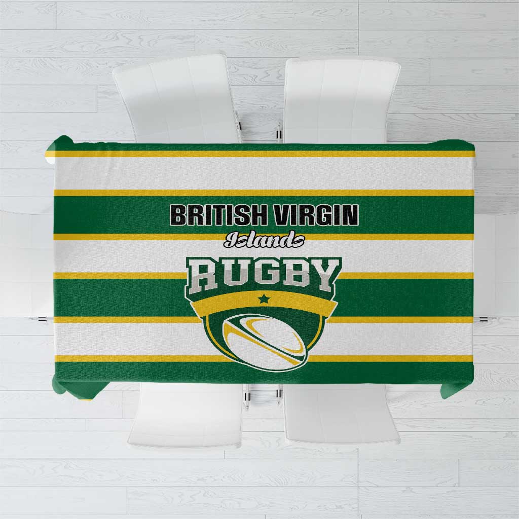 British Virgin Islands Rugby Tablecloth Team BVI Go Champions