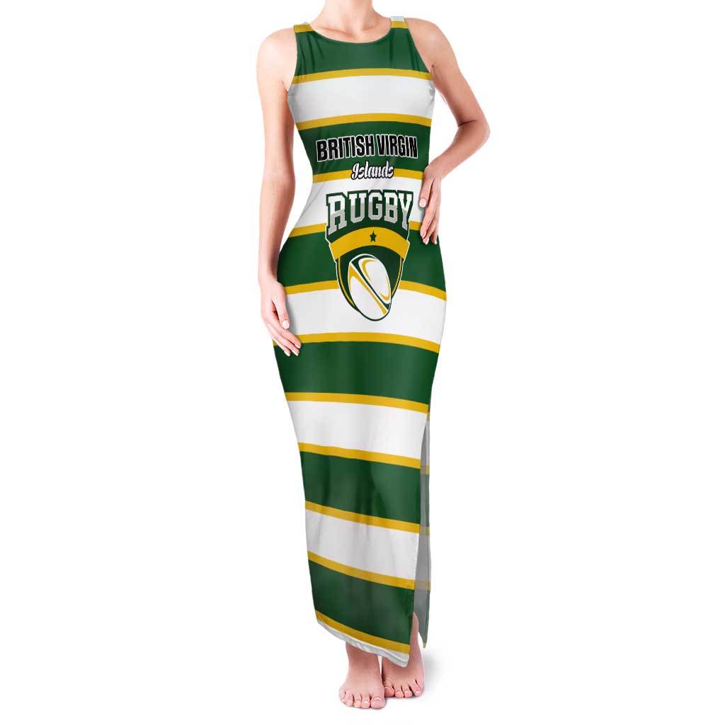 Custom British Virgin Islands Rugby Tank Maxi Dress Team BVI Go Champions