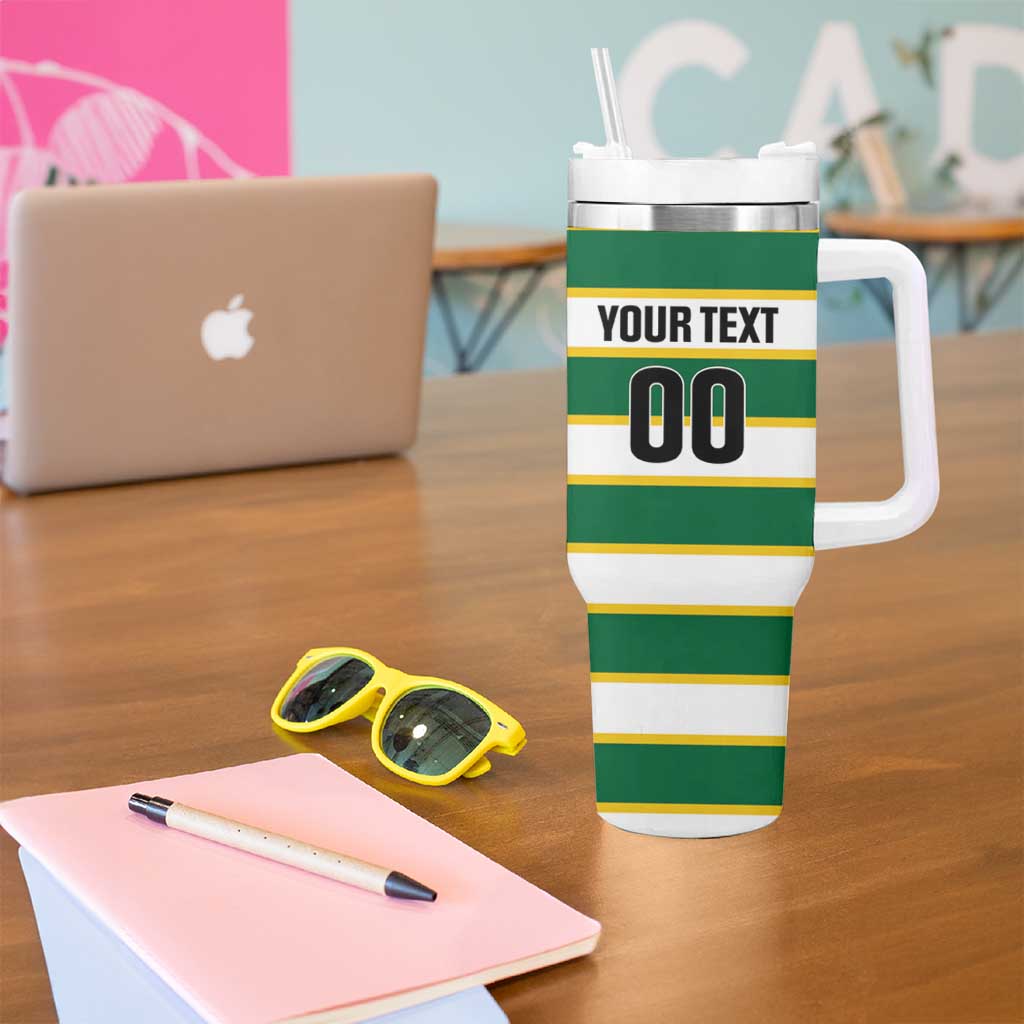 Custom British Virgin Islands Rugby Tumbler With Handle Team BVI Go Champions