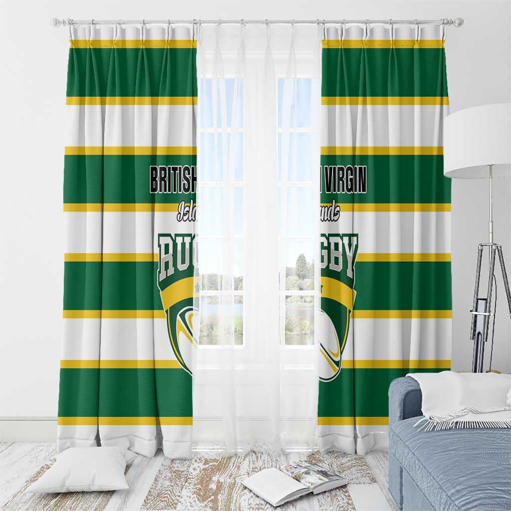 British Virgin Islands Rugby Window Curtain Team BVI Go Champions
