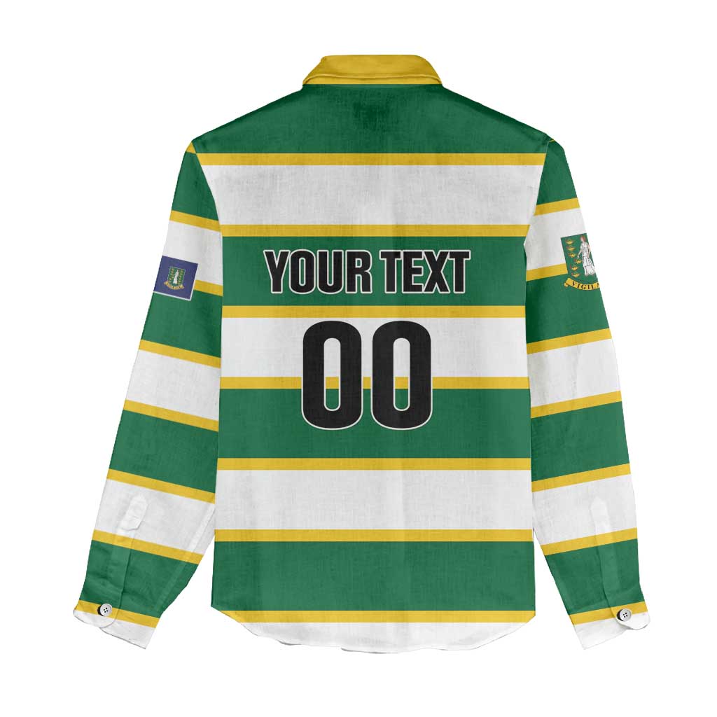Custom British Virgin Islands Rugby Women Casual Shirt Team BVI Go Champions