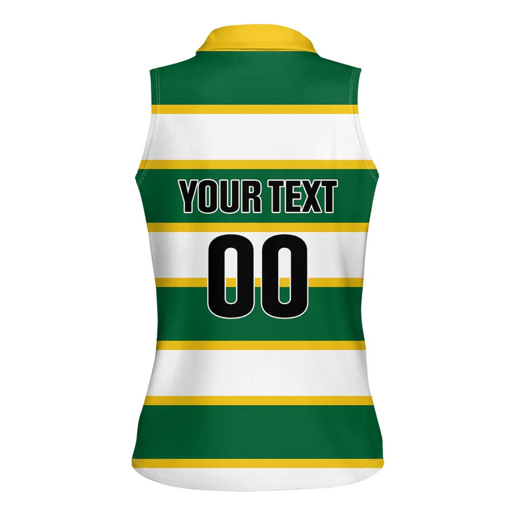 Custom British Virgin Islands Rugby Women Sleeveless Polo Shirt Team BVI Go Champions