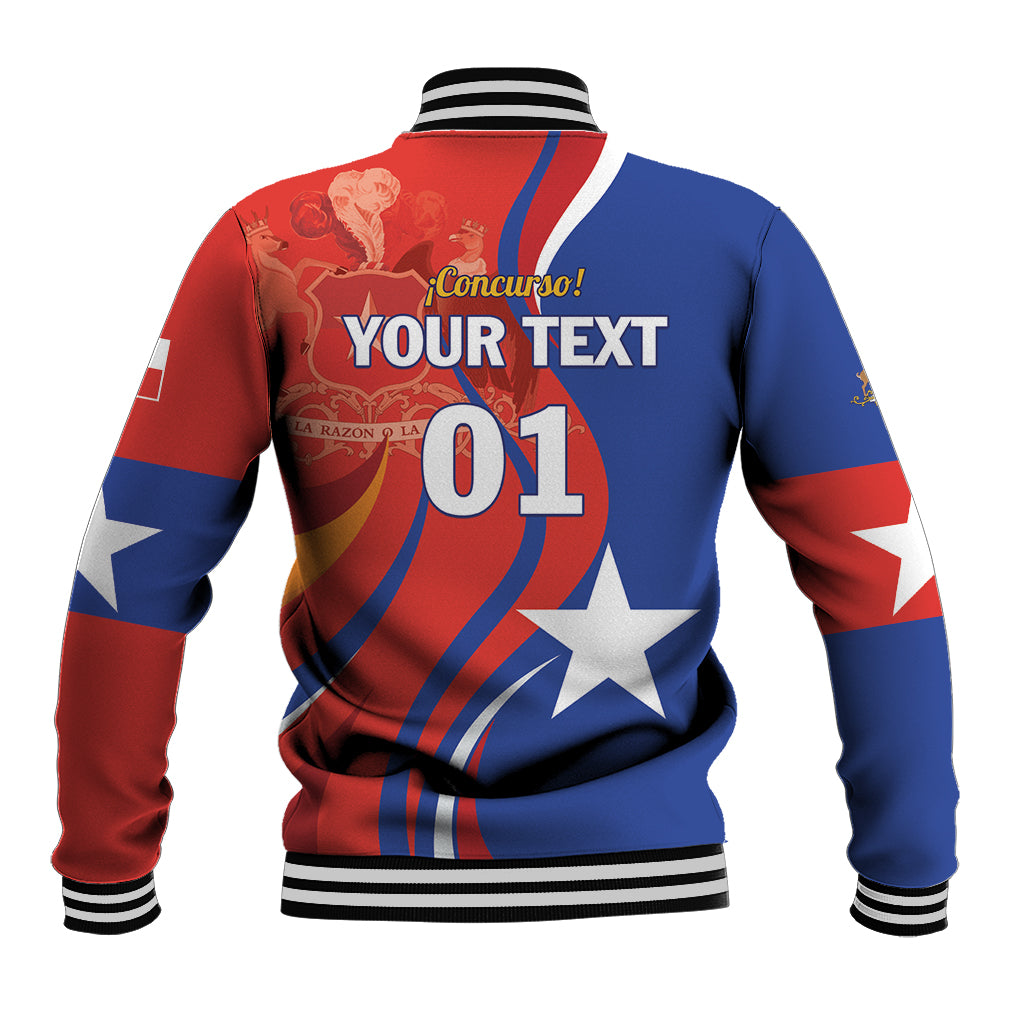 Personalized Chile 2024 Football Baseball Jacket Concurso La Roja - Wonder Print Shop