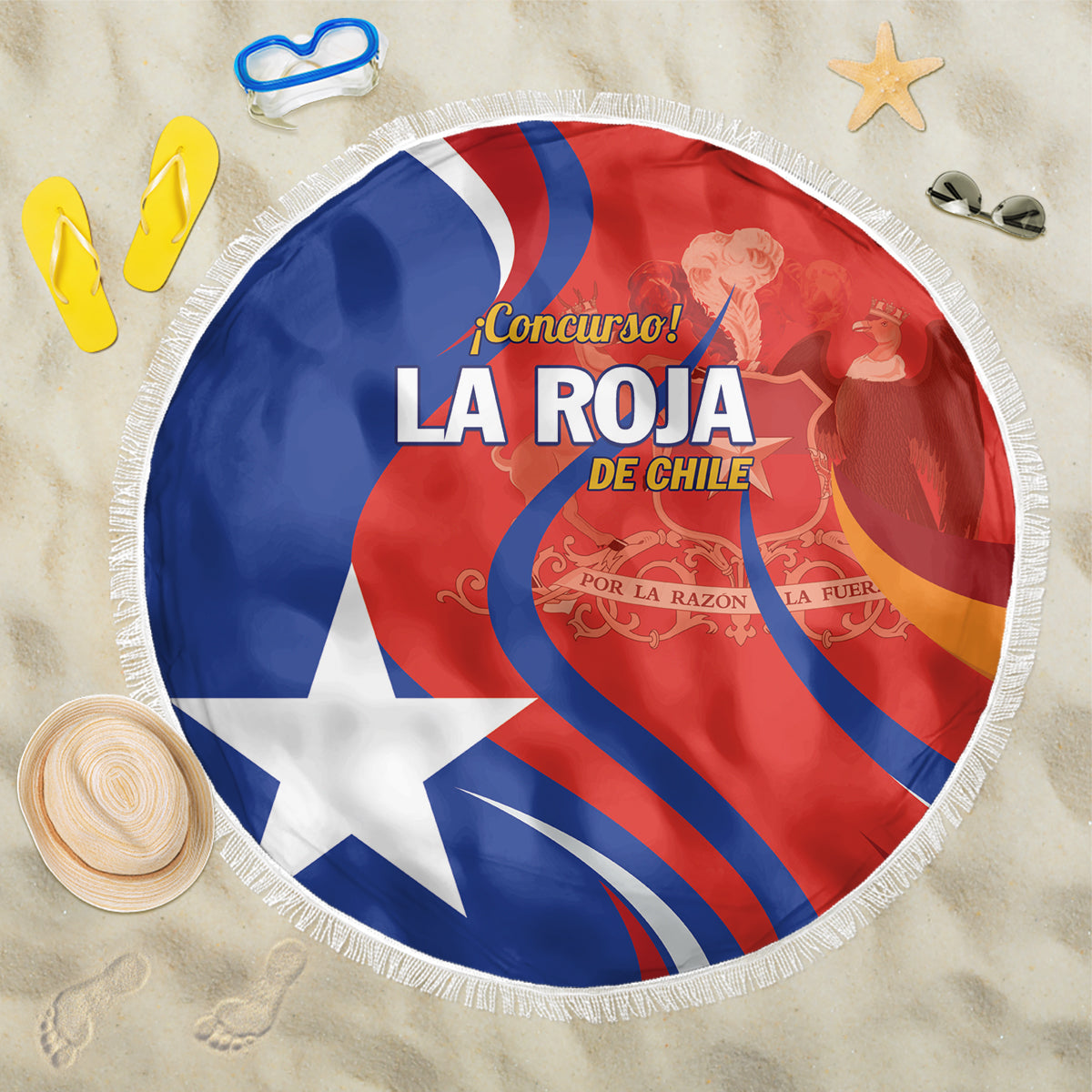 Chile 2024 Football Beach Blanket Concurso La Roja