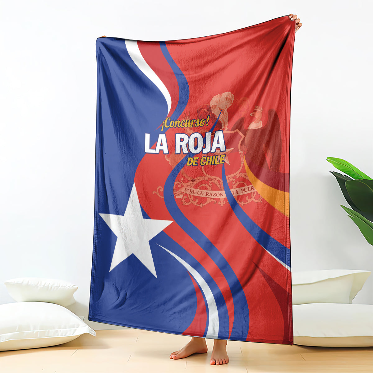 Chile 2024 Football Blanket Concurso La Roja