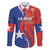 Personalized Chile 2024 Football Family Matching Off Shoulder Short Dress and Hawaiian Shirt Concurso La Roja - Wonder Print Shop