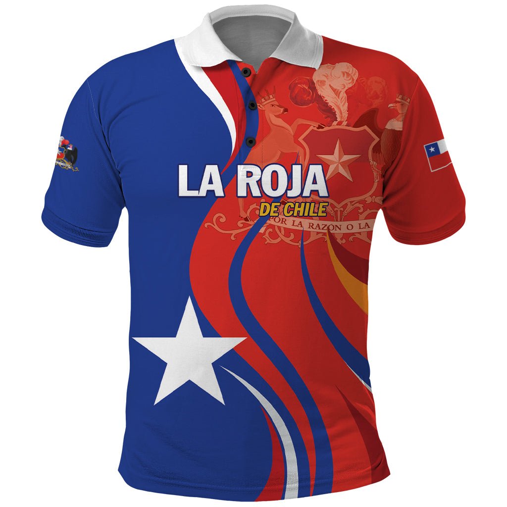 Personalized Chile 2024 Football Polo Shirt Concurso La Roja - Wonder Print Shop