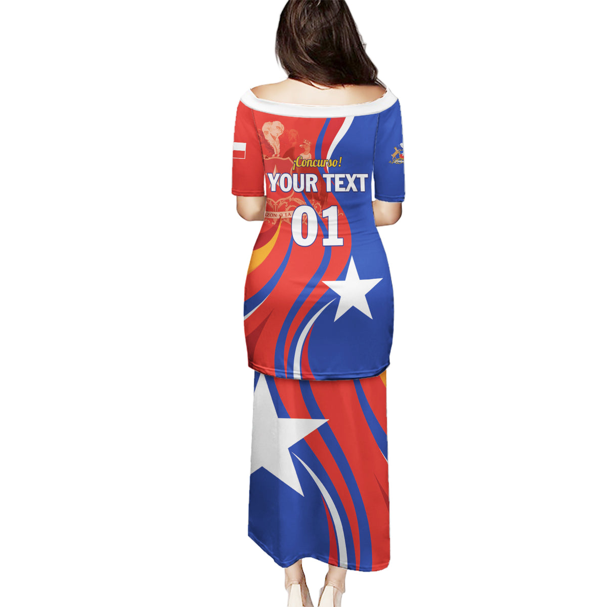 Personalized Chile 2024 Football Puletasi Concurso La Roja - Wonder Print Shop