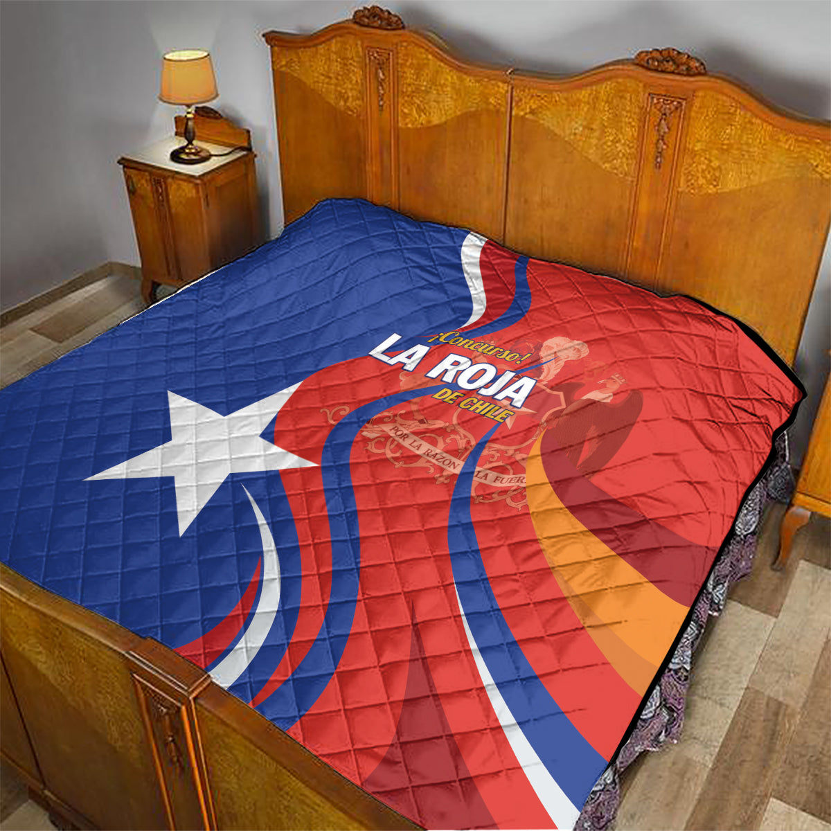 Chile 2024 Football Quilt Concurso La Roja - Wonder Print Shop