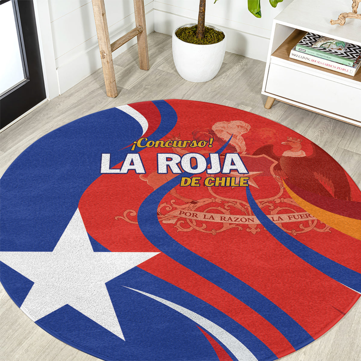 Chile 2024 Football Round Carpet Concurso La Roja
