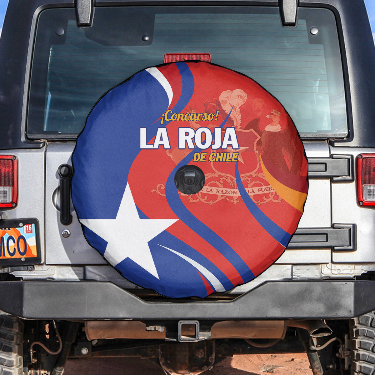 Chile 2024 Football Spare Tire Cover Concurso La Roja