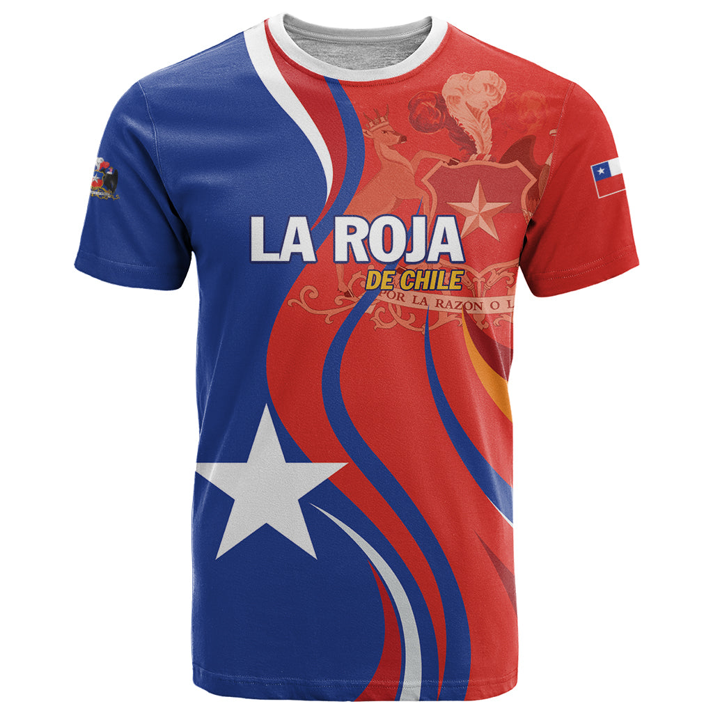 Personalized Chile 2024 Football T Shirt Concurso La Roja - Wonder Print Shop