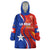 Personalized Chile 2024 Football Wearable Blanket Hoodie Concurso La Roja