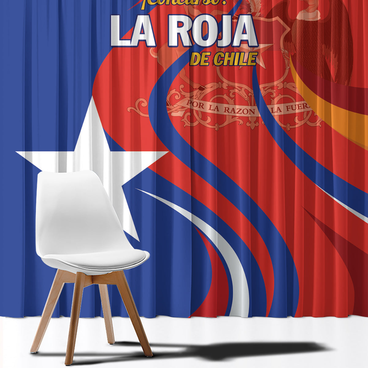 Chile 2024 Football Window Curtain Concurso La Roja - Wonder Print Shop