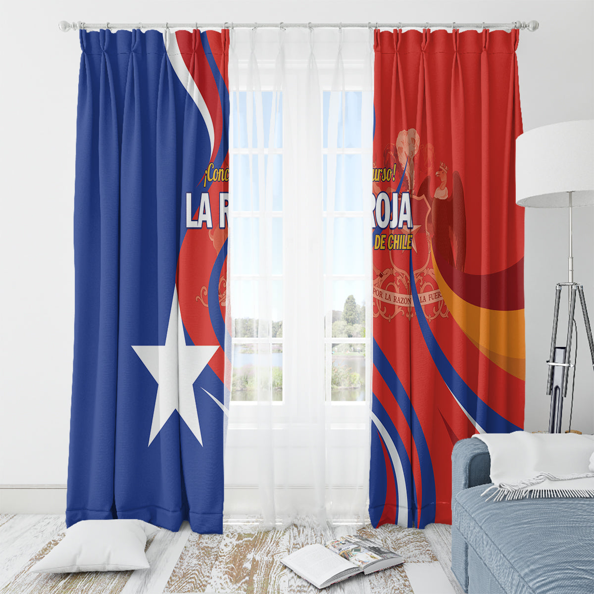 Chile 2024 Football Window Curtain Concurso La Roja - Wonder Print Shop