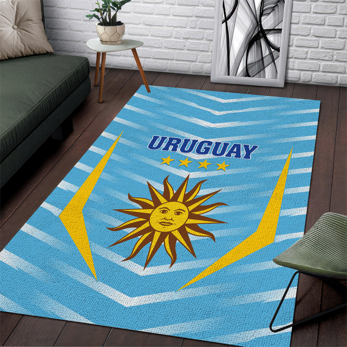 Uruguay 2024 Football Area Rug Come On La Celeste