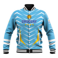 Personalized Uruguay 2024 Football Baseball Jacket Come On La Celeste - Wonder Print Shop
