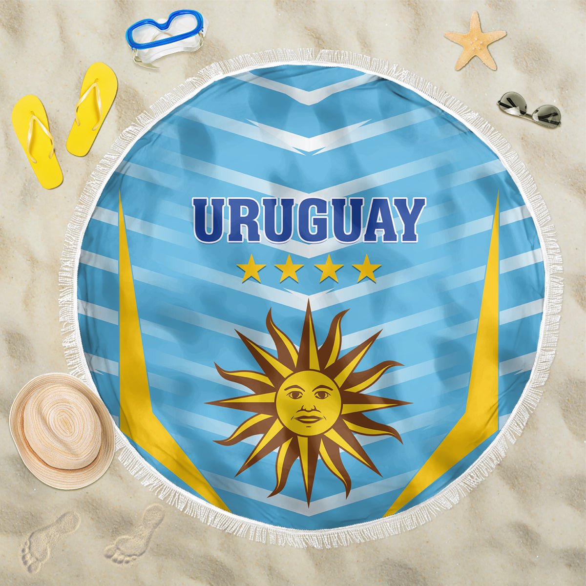 Uruguay 2024 Football Beach Blanket Come On La Celeste