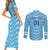 Personalized Uruguay 2024 Football Couples Matching Short Sleeve Bodycon Dress and Long Sleeve Button Shirt Come On La Celeste - Wonder Print Shop