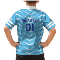 Personalized Uruguay 2024 Football Family Matching Mermaid Dress and Hawaiian Shirt Come On La Celeste - Wonder Print Shop