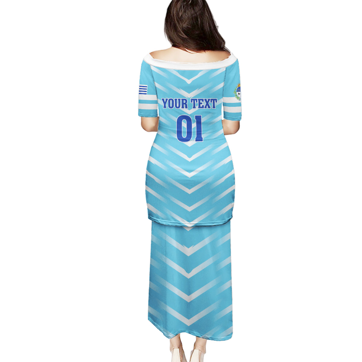 Personalized Uruguay 2024 Football Family Matching Puletasi and Hawaiian Shirt Come On La Celeste - Wonder Print Shop