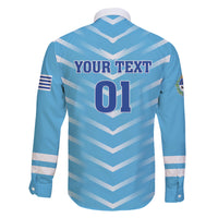 Personalized Uruguay 2024 Football Family Matching Short Sleeve Bodycon Dress and Hawaiian Shirt Come On La Celeste - Wonder Print Shop