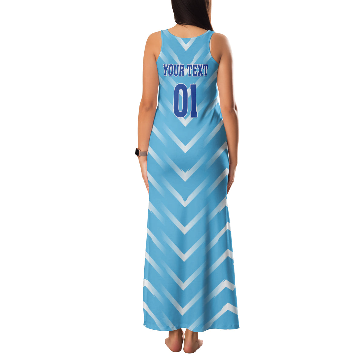 Personalized Uruguay 2024 Football Family Matching Tank Maxi Dress and Hawaiian Shirt Come On La Celeste - Wonder Print Shop