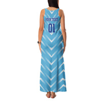 Personalized Uruguay 2024 Football Family Matching Tank Maxi Dress and Hawaiian Shirt Come On La Celeste - Wonder Print Shop
