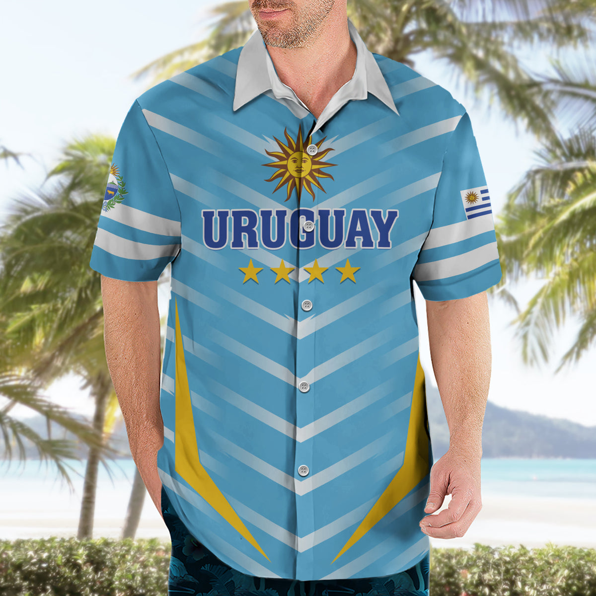 Personalized Uruguay 2024 Football Hawaiian Shirt Come On La Celeste - Wonder Print Shop