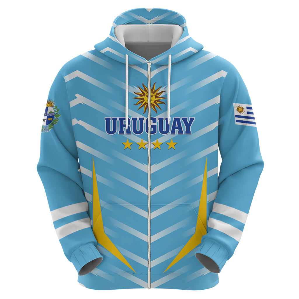 Personalized Uruguay 2024 Football Hoodie Come On La Celeste - Wonder Print Shop