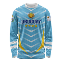 Personalized Uruguay 2024 Football Long Sleeve Shirt Come On La Celeste - Wonder Print Shop