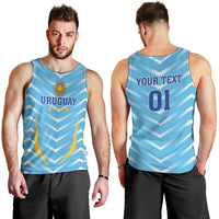 Personalized Uruguay 2024 Football Men Tank Top Come On La Celeste - Wonder Print Shop