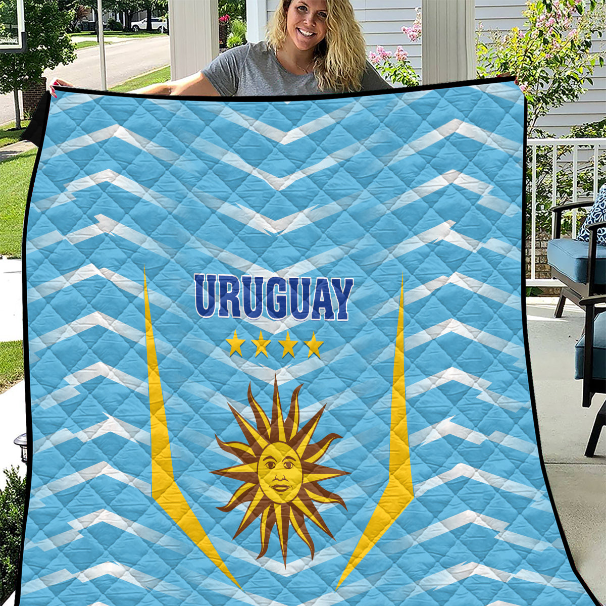 Uruguay 2024 Football Quilt Come On La Celeste - Wonder Print Shop