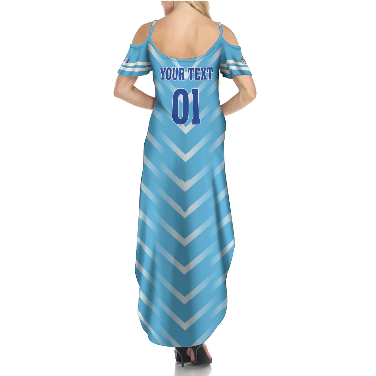 Personalized Uruguay 2024 Football Summer Maxi Dress Come On La Celeste - Wonder Print Shop