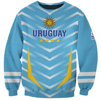 Personalized Uruguay 2024 Football Sweatshirt Come On La Celeste - Wonder Print Shop