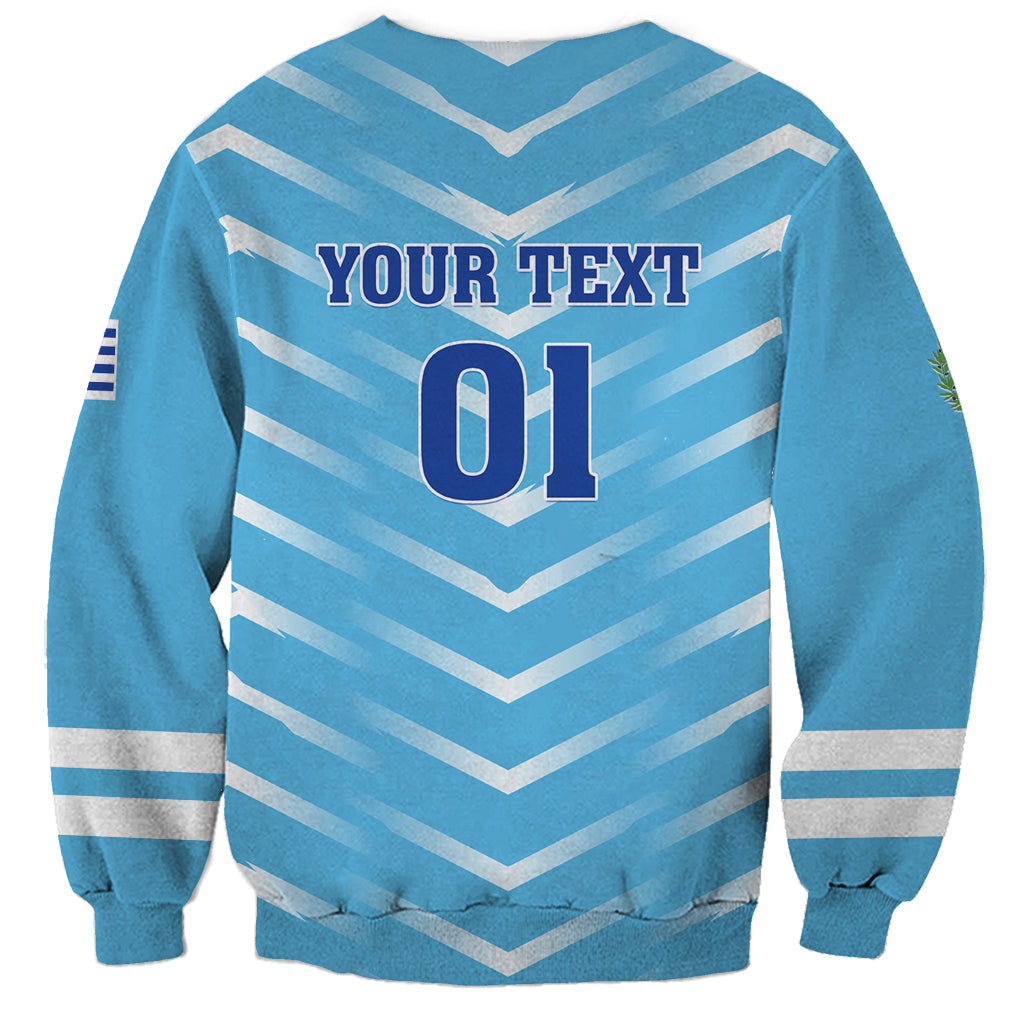 Personalized Uruguay 2024 Football Sweatshirt Come On La Celeste - Wonder Print Shop