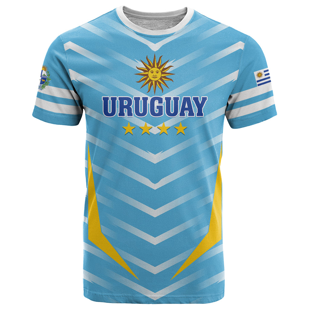 Personalized Uruguay 2024 Football T Shirt Come On La Celeste - Wonder Print Shop