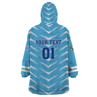 Personalized Uruguay 2024 Football Wearable Blanket Hoodie Come On La Celeste - Wonder Print Shop