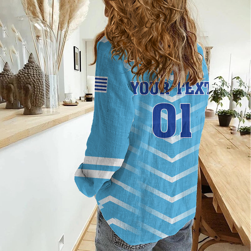 Personalized Uruguay 2024 Football Women Casual Shirt Come On La Celeste - Wonder Print Shop