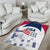 USA 2024 Soccer Area Rug The Stars and Stripes Go Champion