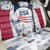 USA 2024 Soccer Back Car Seat Cover The Stars and Stripes Go Champion