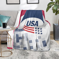 USA 2024 Soccer Blanket The Stars and Stripes Go Champion