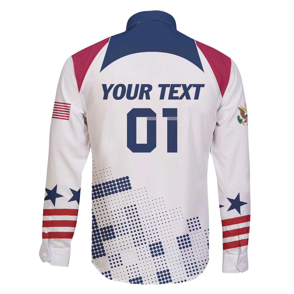Personalized USA 2024 Soccer Family Matching Off The Shoulder Long Sleeve Dress and Hawaiian Shirt The Stars and Stripes Go Champion - Wonder Print Shop