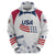 Personalized USA 2024 Soccer Hoodie The Stars and Stripes Go Champion - Wonder Print Shop
